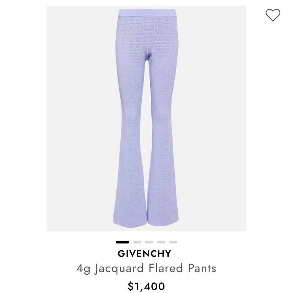 Givenchy 4g Jacquard Knit Pants